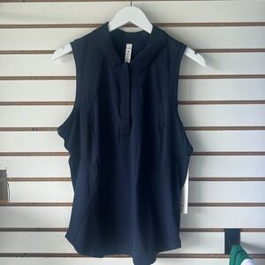 True Navy - Quick-Drying Sleeveless Polo